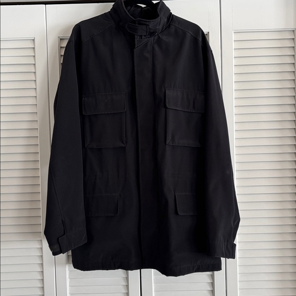 Andrew Marc New York Stand Collar Field Jacket Car Coat Men’s Black Size Large